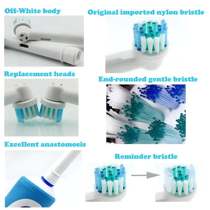 Oralchip Cabeças de escova de dentes eléctricas Substituição para Cabeças de escova de dentes em estoque 4