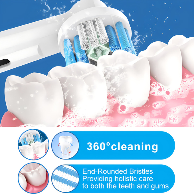 Oralchip Cabeças de escova de dentes eléctricas Substituição para Cabeças de escova de dentes em estoque 3