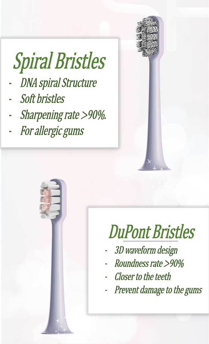 Limpeza oral esterilizada por UV de qualidade Escova de dentes elétrica Q13 recarregável com caneca de viagem 6