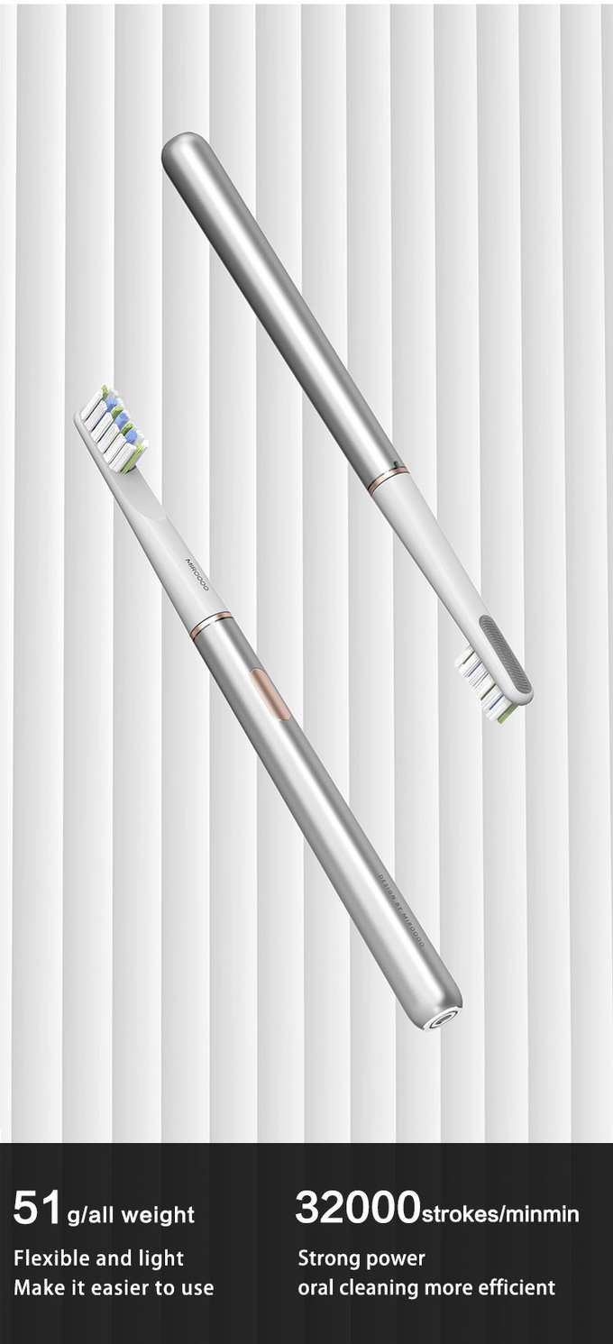 X1 escova de dentes elétrica recarregável giratória, escova de dentes sónica de higiene dental com caixa de viagem 6