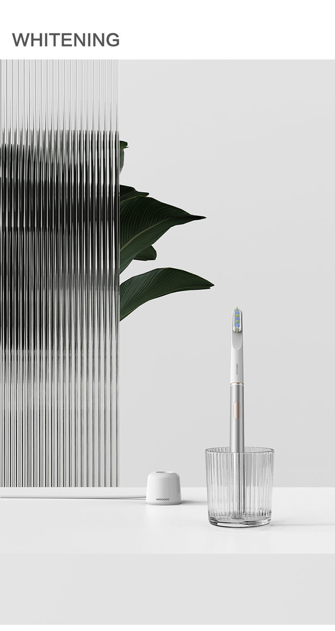 X1 escova de dentes elétrica recarregável giratória, escova de dentes sónica de higiene dental com caixa de viagem 2